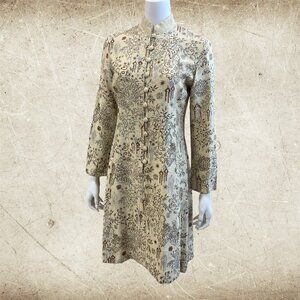 Alfred Shaheen Printed Silk Tussah Tunic